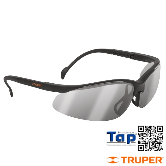 Imagen de LENTE SEGURIDAD ESPEJO PLATA TRUPER VISION