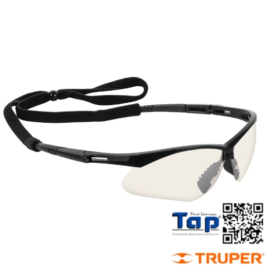 Imagen de LENTE SEGURIDAD INTERIOR-EXTERIOR C CORDON AJUST SPORT