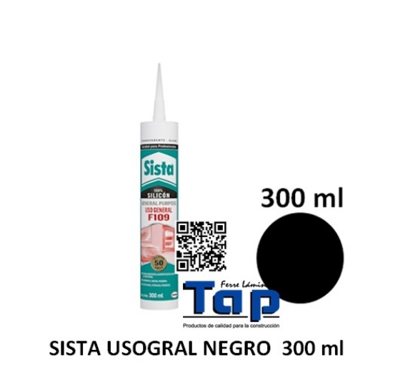 Imagen de SISTA USOGRAL NEGRO  300 ml