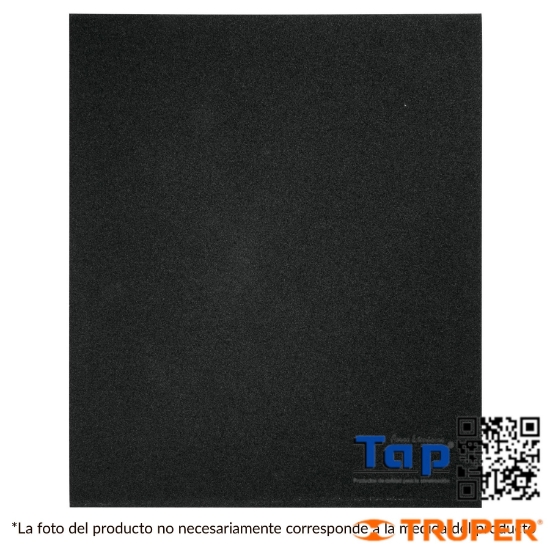 Imagen de LIJA ESMERIL NEGRA GRANO  80 OXIDO ALU TRUPER