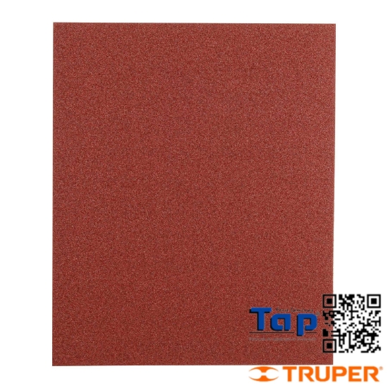 Imagen de LIJA ESMERIL ROJA GRANO  80 OXIDO ALU TRUPER