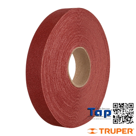 Imagen de LIJA P PLOMERO GRANO 100 ANCHO 038 1-1/2" ROLLO 45M