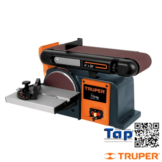 Imagen de LIJADORA BANDA Y DISCO 4X150 6" 370 W (013 1/2 HP) TRUPER