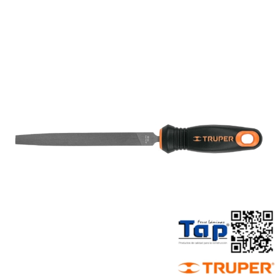 Imagen de LIMA PLANA MUZA 150 6" C MANGO DOBLE INYEC TRUPER