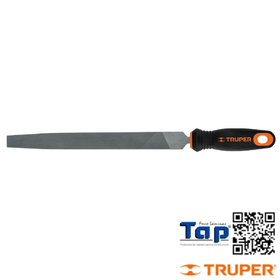 Imagen de LIMA PLANA, MUZA 250 10" C MANGO DOBLE INYEC TRUPER