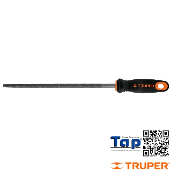 Imagen de LIMA REDONDA BASTARDA 250 10" C MANGO DOBLE INYEC TRUPER