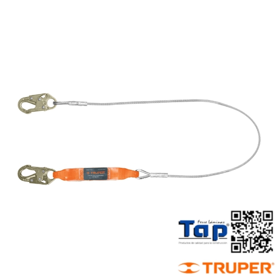 Imagen de LINEA VIDA 1.8M CABLE ACERO ABSORBEDOR IMPACTO ANSI