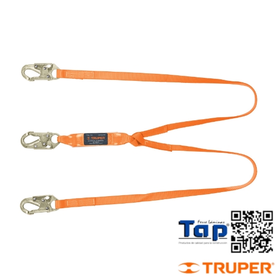 Imagen de LINEA VIDA ABSORBEDOR IMPACTO DOBLE BRAZO ANSI