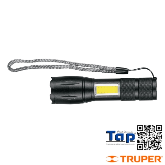 Imagen de LINTERNA 1 LED 270 LM C LUZ EMERGENCIA RECARGABLE