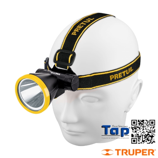 Imagen de LINTERNA MINERO 1 LED 125 LM RECARGABLE PRETUL