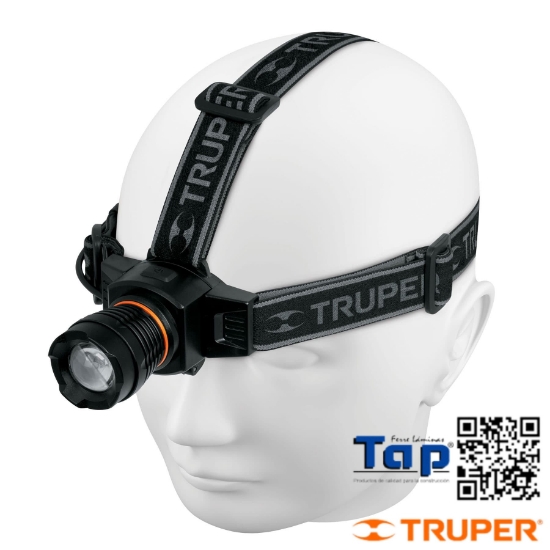 Imagen de LINTERNA MINERO 1 LED 340 LM RECARGABLE TRUPER