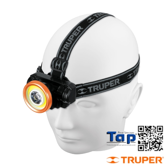 Imagen de LINTERNA MINERO LED/COB 80 LM RECARGABLE TRUPER