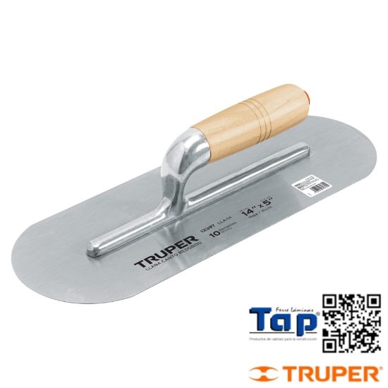 Imagen de LLANA CANTO REDONDO 350 14"X125 5" C MANGO MAD TRUPER