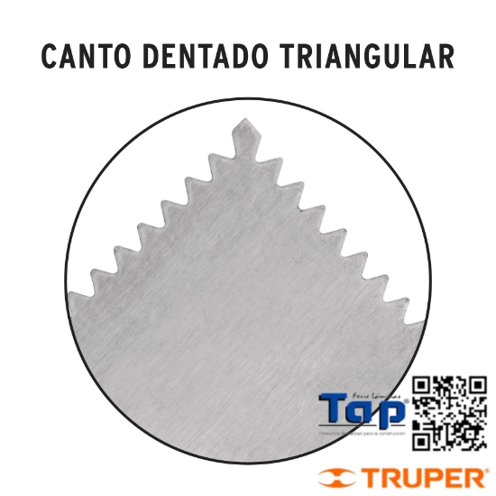 Imagen de LLANA DENTADO TRIANGULAR 275 11"  6 REMACHES MANGO PCO