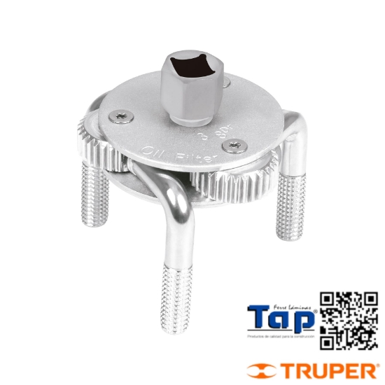 Imagen de LLAVE   3 PUNTOS 075 3"-4-1/2" P FILTRO ACEITE TRUPER