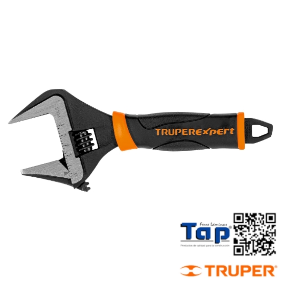 Imagen de LLAVE AJUST (PERICO) 150 6" BOCA ANCHA COMFORTGRIP EXPERT