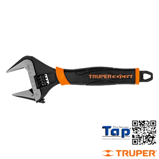 Imagen de LLAVE AJUST (PERICO) 200 8" BOCA ANCHA COMFORTGRIP EXPERT