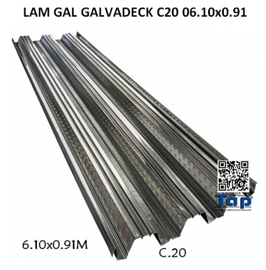 Imagen de LAM GAL GALVADECK C20 06.10x0.91