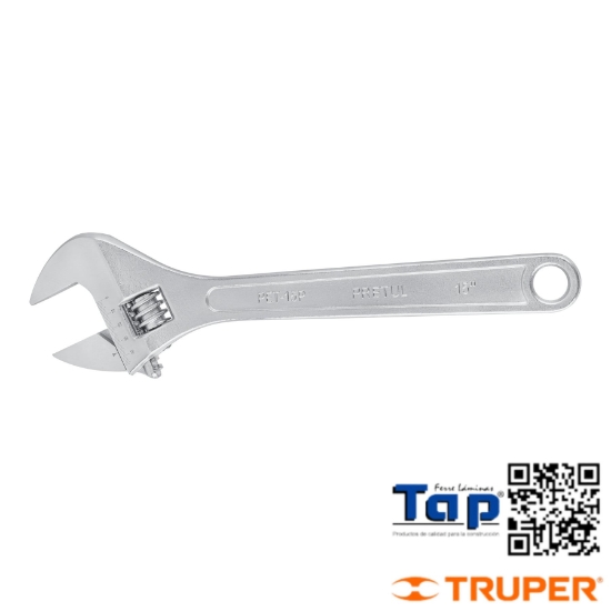 Imagen de LLAVE AJUST (PERICO) 375 15" CROMADA PRETUL