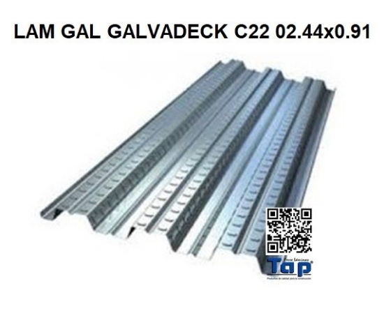 Imagen de LAM GAL GALVADECK C22 02.44x0.91