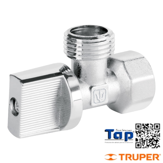 Imagen de LLAVE ANG 013 1/2"X 013 1/2" 006 1/4 VUELTA BLISTER FOSET A