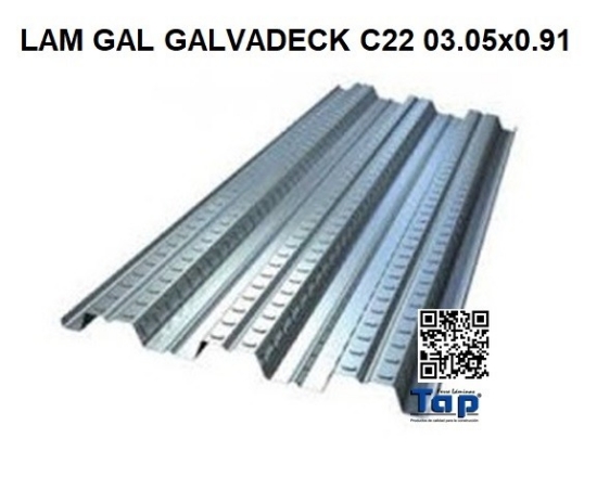 Imagen de LAM GAL GALVADECK C22 03.05x0.91