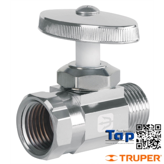 Imagen de LLAVE ANG 013 1/2"X013 1/2" RECTA COMPRESION S/CONTRATUERCA