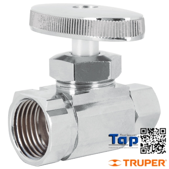 Imagen de LLAVE ANG COMPRESION RECTA 013 1/2"X009 3/8" FOSET