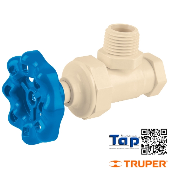 Imagen de LLAVE ANG CPVC 013 1/2" MANERAL VOLANTE FOSET
