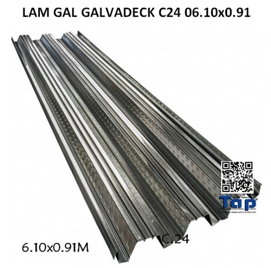 Imagen de LAM GAL GALVADECK C24 06.10x0.91