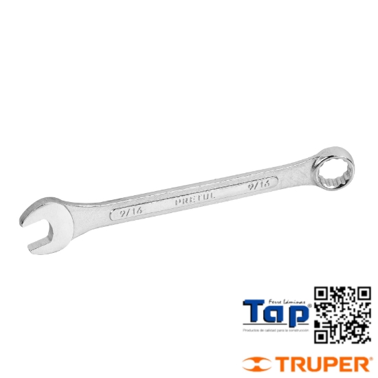 Imagen de LLAVE COMBI 014 9/16"X180 MM LARGO PRETUL