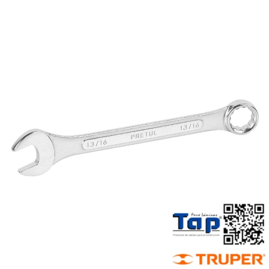Imagen de LLAVE COMBI 020 13/16"X250 MM LARGO PRETUL