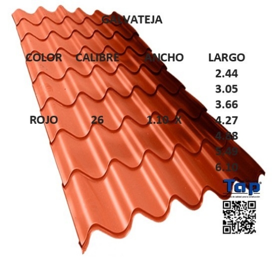 Imagen de GALVATEJA MEDIDAS