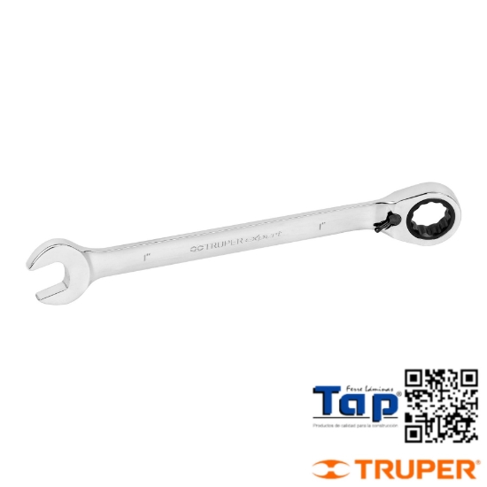 Imagen de LLAVE COMBI MATRACA REVSIBLE  025 1" X 332 MM LARGO EXPERT