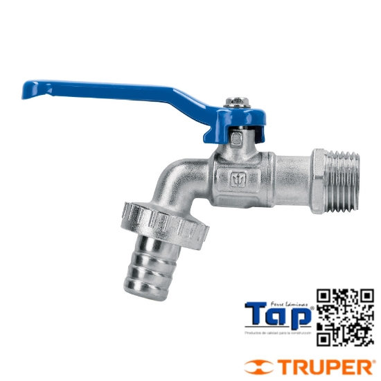 Imagen de LLAVE ESFERA LATON 013 1/2" 115 GR ENTRADA FOSET
