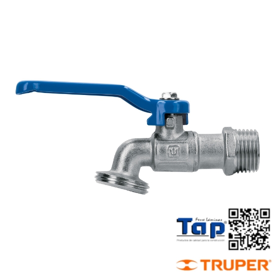 Imagen de LLAVE ESFERA LATON 013 1/2" 115 GR S/ADAPTADOR FOSET