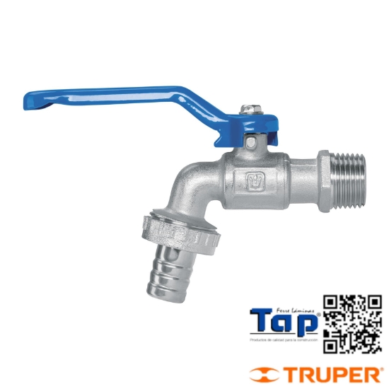 Imagen de LLAVE ESFERA LATON 140 GR ENTRADA 013 1/2" FOSET