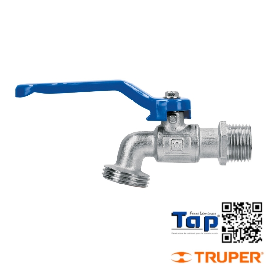 Imagen de LLAVE ESFERA LATON 013 1/2" 140 GR S/ADAPTADOR FOSET