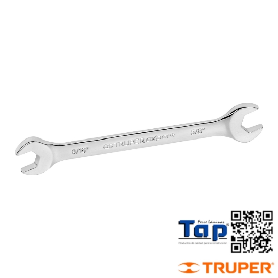 Imagen de LLAVE ESPAÑOLA 014 9/16"X015 5/8"X189 MM LARGO TRUPER EXPERT
