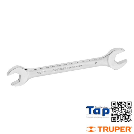 Imagen de LLAVE ESPAÑOLA 023 15/16"X025 1"X264 MM LARGO TRUPER EXPERT