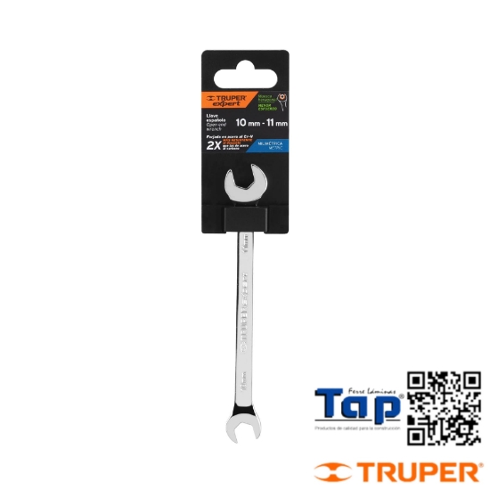 Imagen de LLAVE ESPAÑOLA 10X11X162 MM LARGO TRUPER EXPERT