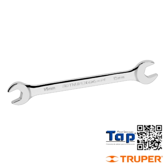 Imagen de LLAVE ESPAÑOLA 14X15X189 MM LARGO TRUPER EXPERT