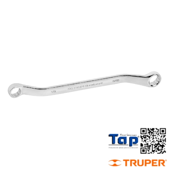 Imagen de LLAVE ESTRIAS 013 1/2"X014 9/16"X205 MM LARGO TRUPER EXPERT