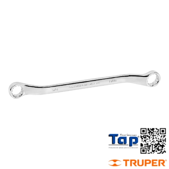 Imagen de LLAVE ESTRIAS 015 5/8"X017 11/16"X236 MM LARGO TRUPER EXPERT