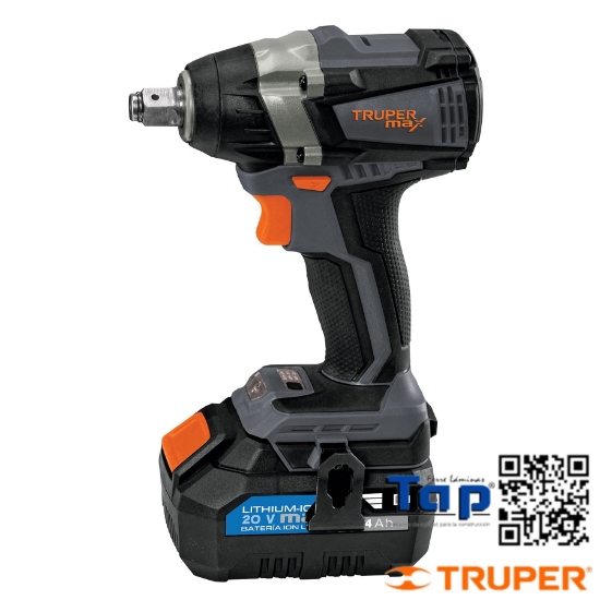 Imagen de LLAVE IMPACTO INALAMBRICA 013 1/2" 20 V TRUPER MAX