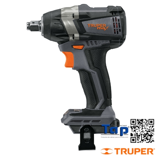 Imagen de LLAVE IMPACTO INALAMBRICA 013 1/2" 20 V TRUPER MAX S/BATERIA