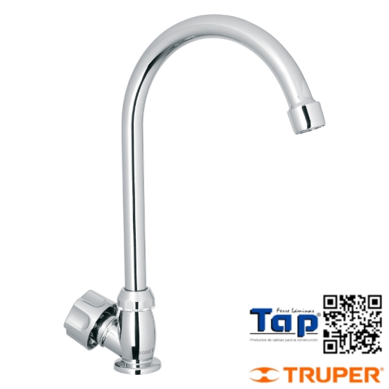 Imagen de LLAVE INDIV P FREGADERO ABS CUELLO CURVO BASIC