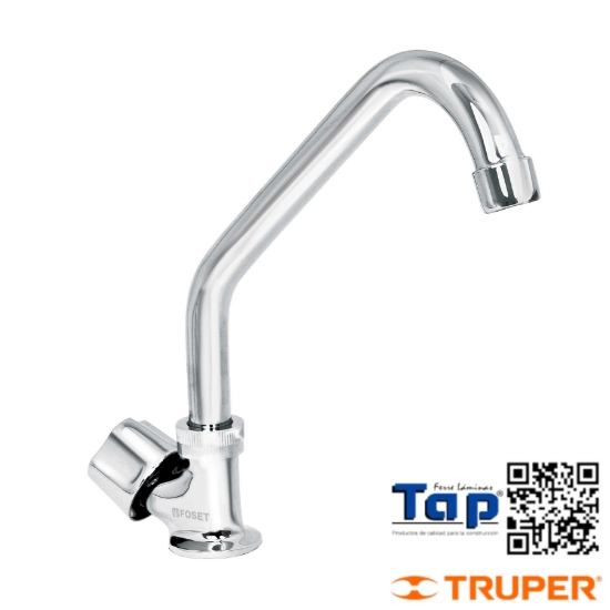 Imagen de LLAVE INDIV P FREGADERO CUELLO CORTO FOSET