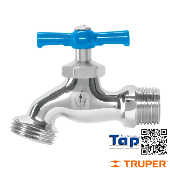 Imagen de LLAVE P MANGUERA CROMADA 130 GR ENTRADA 013 1/2" FOSET