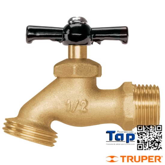 Imagen de LLAVE P MANGUERA LATÓN 013 1/2"" 100 G PRETUL